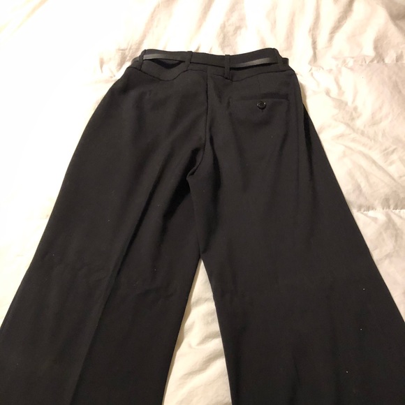 High waisted, wide leg black pants - Picture 2 of 9